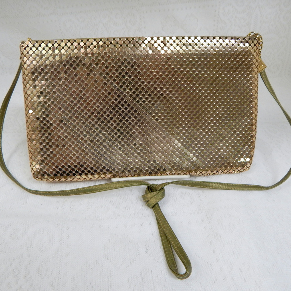 Whiting & Davis Gold Metal Mesh Clutch